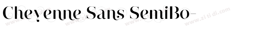 Cheyenne Sans SemiBo字体转换 Cheyenne Sans SemiBo字体转换
